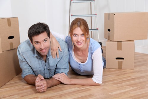 Packed furniture and moving supplies for removals in Finsbury