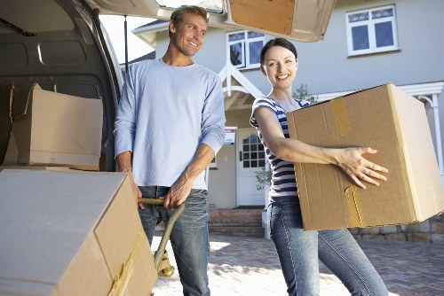 Careful packing of household belongings using quality materials