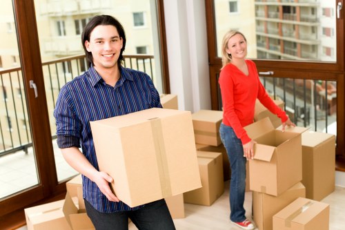 Home furniture stored safely in a Finsbury storage space